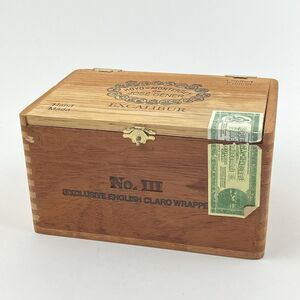 Vintage Hoyo De Monterrey Wooden Cigar Box - De Jose Gener Excalibur